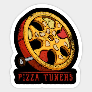 Pizza Tuners, worn Sticker